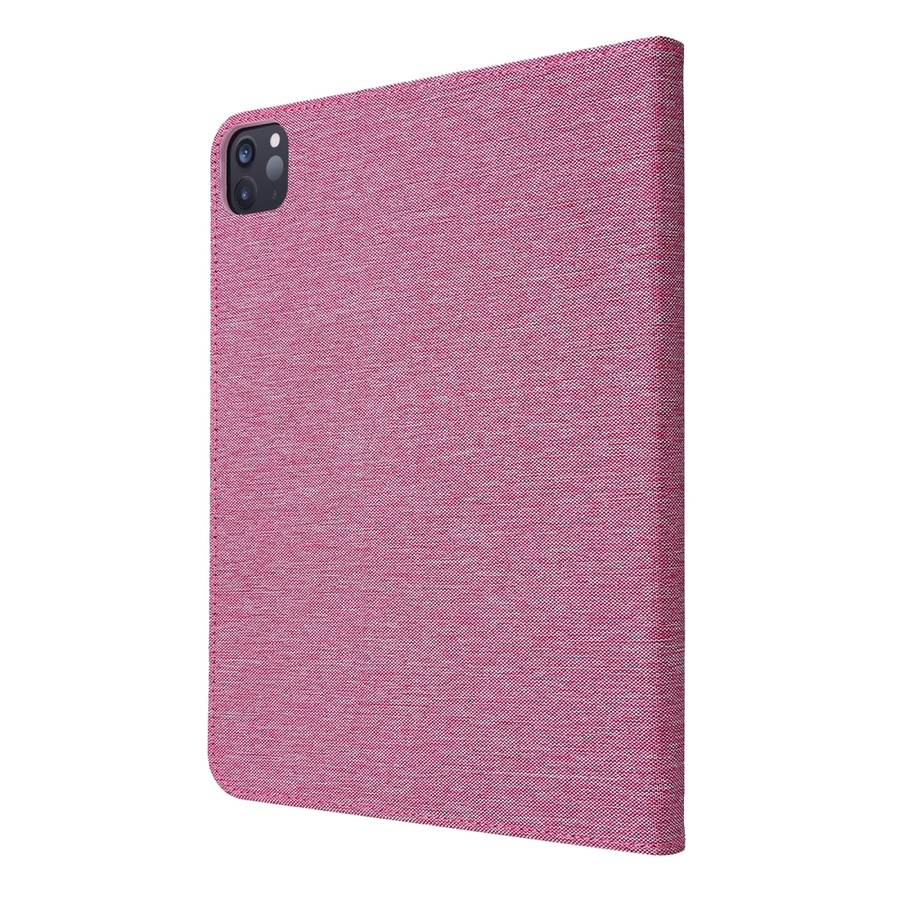 For iPad Pro 11(2020) Horizontal Flip TPU + Fabric PU Leather Protective Tablet Cas ... (Rose Red)
