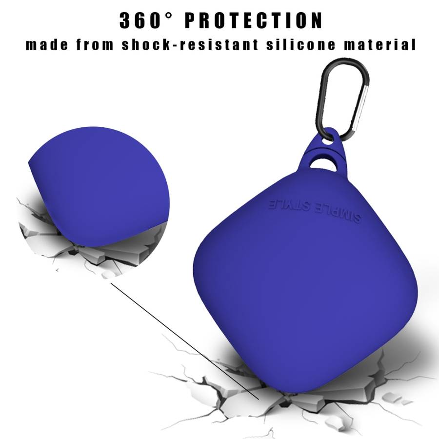 For Apple Beats Powerbeats Pro Bluetooth Headset Drop-roof Dust-proof Silicone Protecti ... (Blue)
