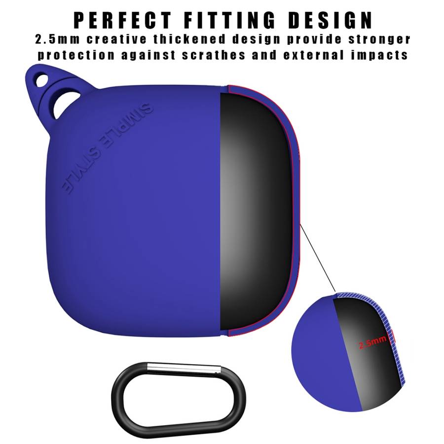 For Apple Beats Powerbeats Pro Bluetooth Headset Drop-roof Dust-proof Silicone Protecti ... (Blue)