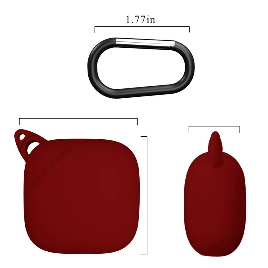 For Apple Beats Powerbeats Pro Bluetooth Headset Drop-roof Dust-proof Silicone Protectiv ... (Red)