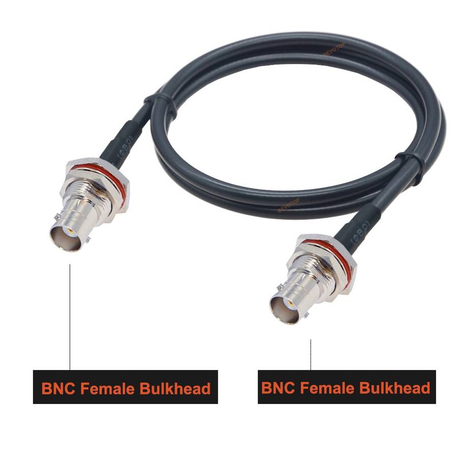 BNC Female To BNC Female RG58 Coaxial Adapter Cable, Cable Length:3m