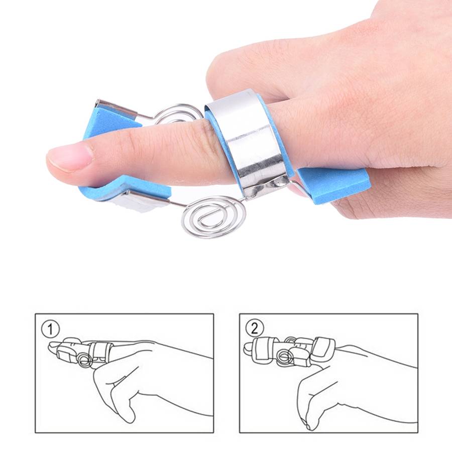 Stainless Steel Finger Exercise Finger Joint Orthosis Fracture Fixation Splint Active Straight Hand