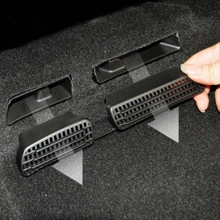 2 PCS Car Air Exhaust Cover Seat Air Outlet Protection Cover for Skoda, Style:Upgraded pair