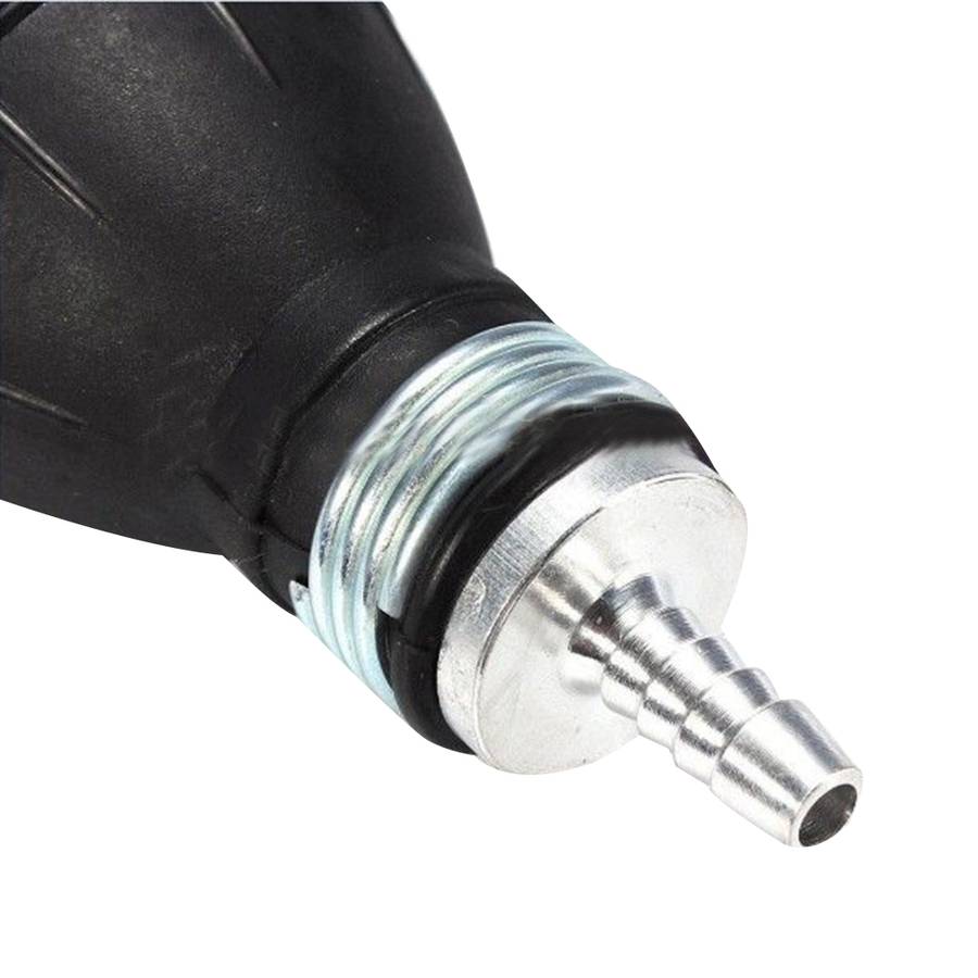Universal Car Boat Motor Motorcycle Gasoline Pump Spherical Rubber Manual Fuel Pump, Size:12mm(Black