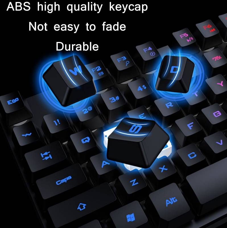 X-L SWAB GX50 Computer Manipulator Feel Wired Keyboard + Macro Programming Mouse, Color White ...