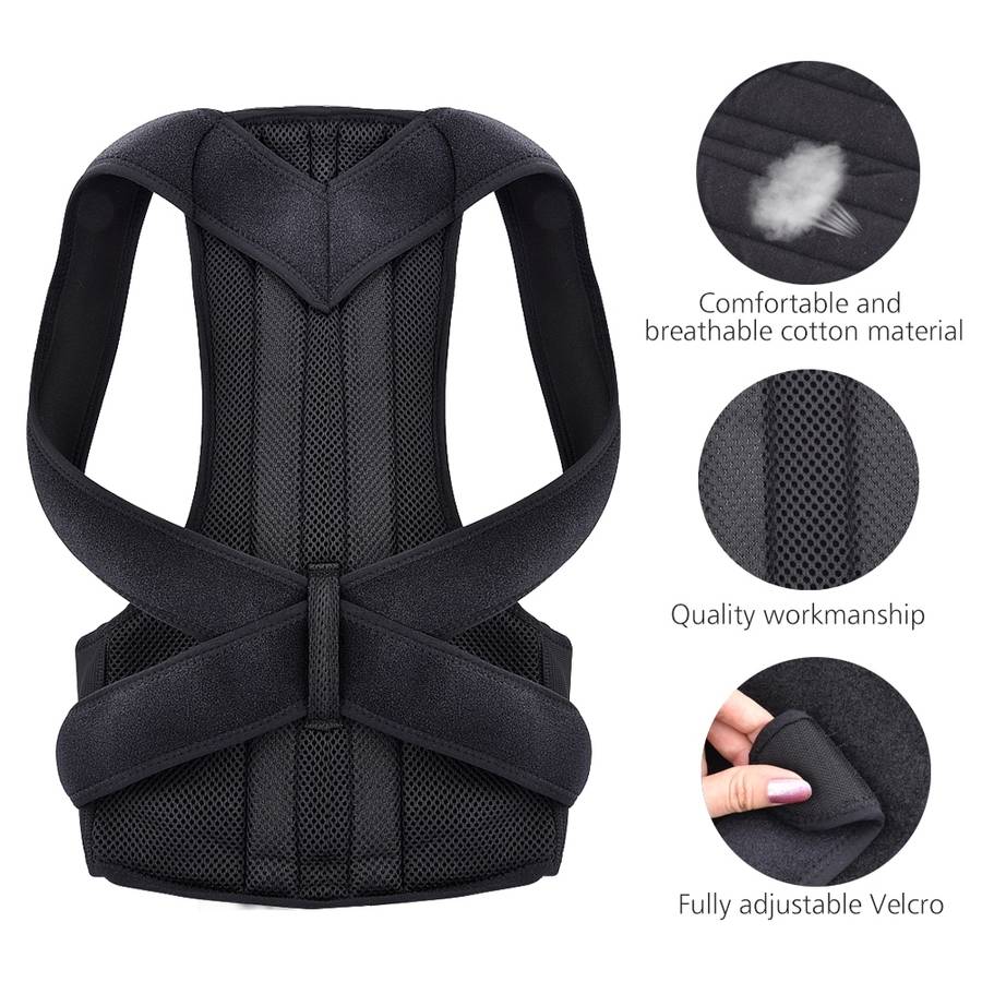 Back Posture Corrector Shoulder Lumbar Brace Spine Support Belt Adjustable Adult Corset Posture Cor