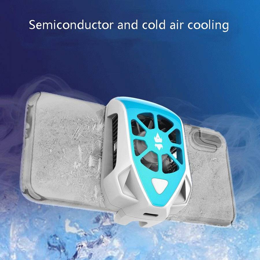 Glacier Mobile Phone Cooling Back Clip Mobile Phone Cooling Aid Semiconductor + Fan Mobile Phone R