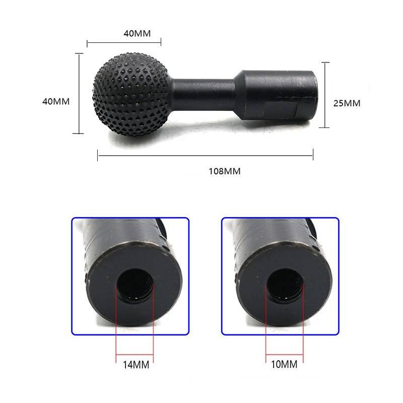 10mm Spherical Wooden Groove Carving Knife Rotary File Carving Grinding Head Electric Grinder Grindi