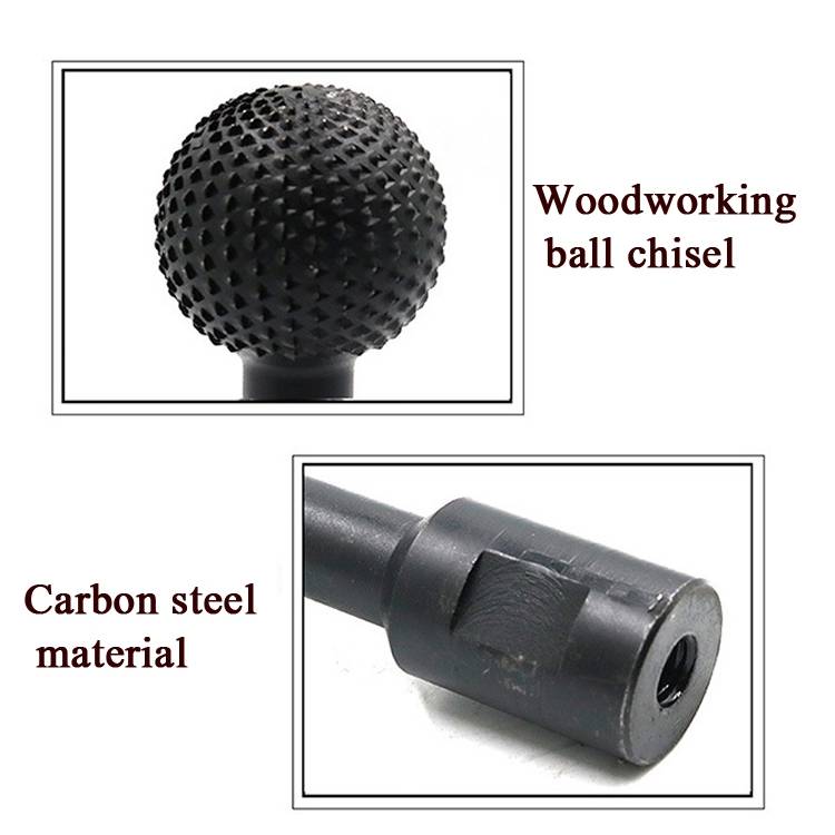 10mm Spherical Wooden Groove Carving Knife Rotary File Carving Grinding Head Electric Grinder Grindi