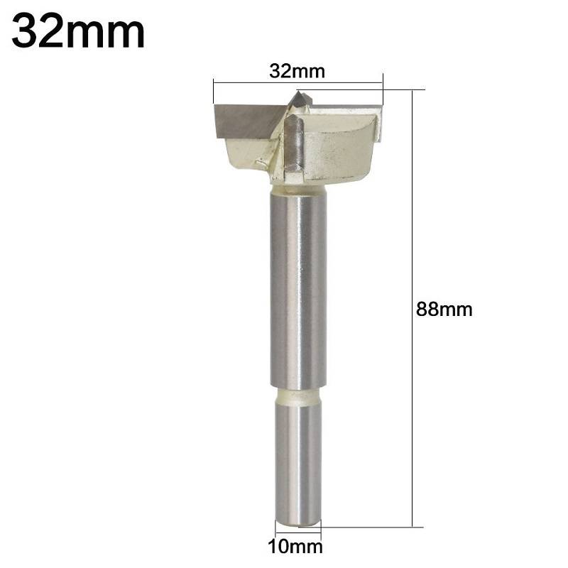 32mm Woodworking Drill Bit Hole Opener Round Lengthened Wooden Door Drill