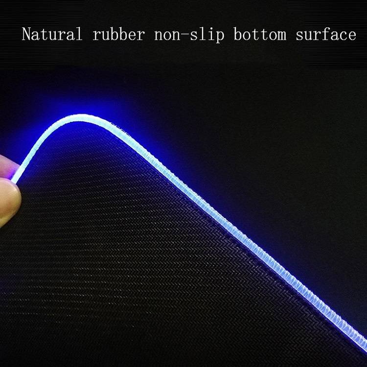 350x600x4mm F-01 Rubber Thermal Transfer RGB Luminous Non-Slip Mouse Pad(Brontosaurus)