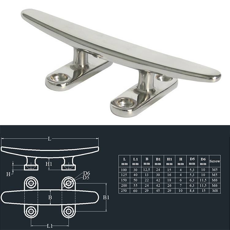 316 Stainless Steel Light-Duty Flat Claw Bolt Speedboat Yacht Ship Accessories, Specification: 100mm