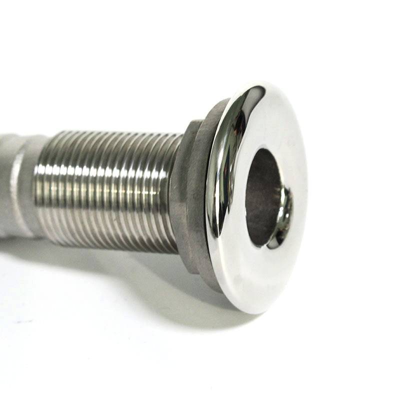 316 Stainless Steel Drain Pipe Tube Marine Drain Joint Fitting For Boat Yacht, Specification: 1-1/2i
