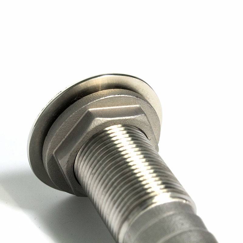 316 Stainless Steel Drain Pipe Tube Marine Drain Joint Fitting For Boat Yacht, Specification: 1-1/2i