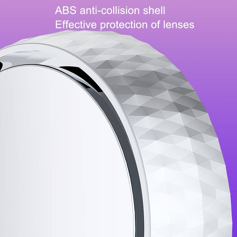 Repeated Disassembly Absorbing Car Back Vision Reversing Small Round Mirrors, Color: Silver