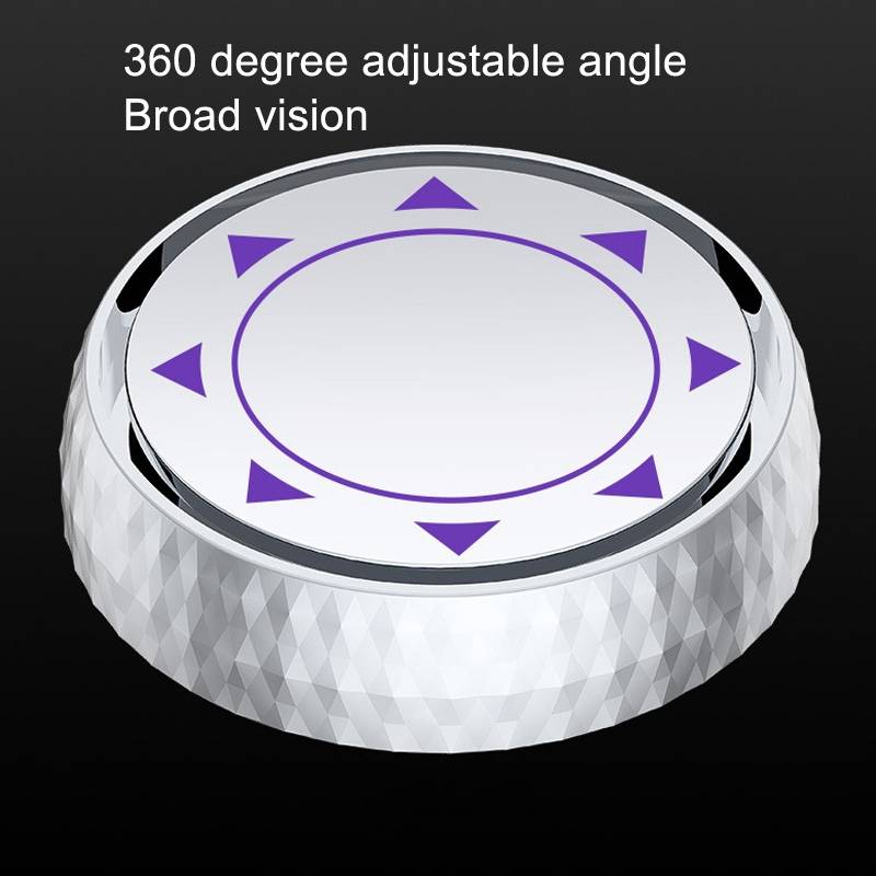 Repeated Disassembly Absorbing Car Back Vision Reversing Small Round Mirrors, Color: Silver