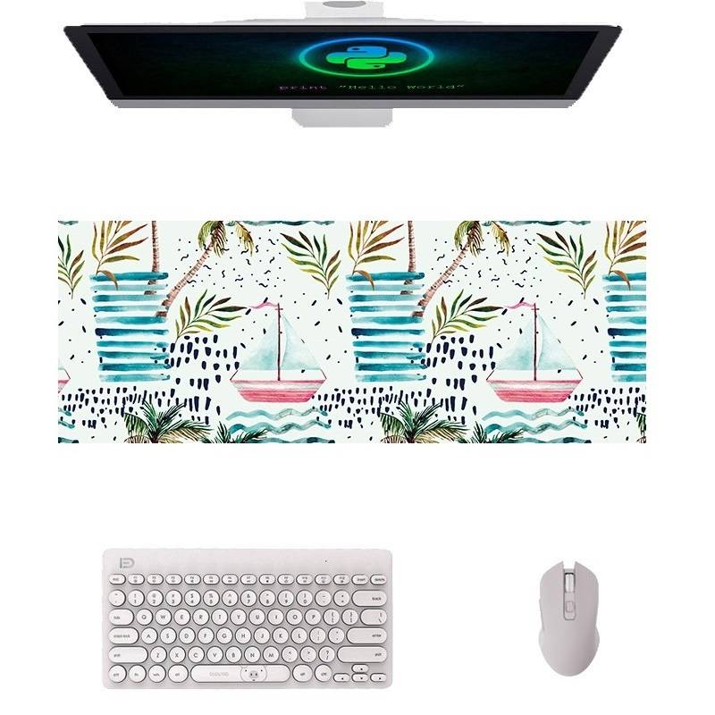 800x300x4mm Office Learning Rubber Mouse Pad Table Mat(10 Tropical Rainforest)