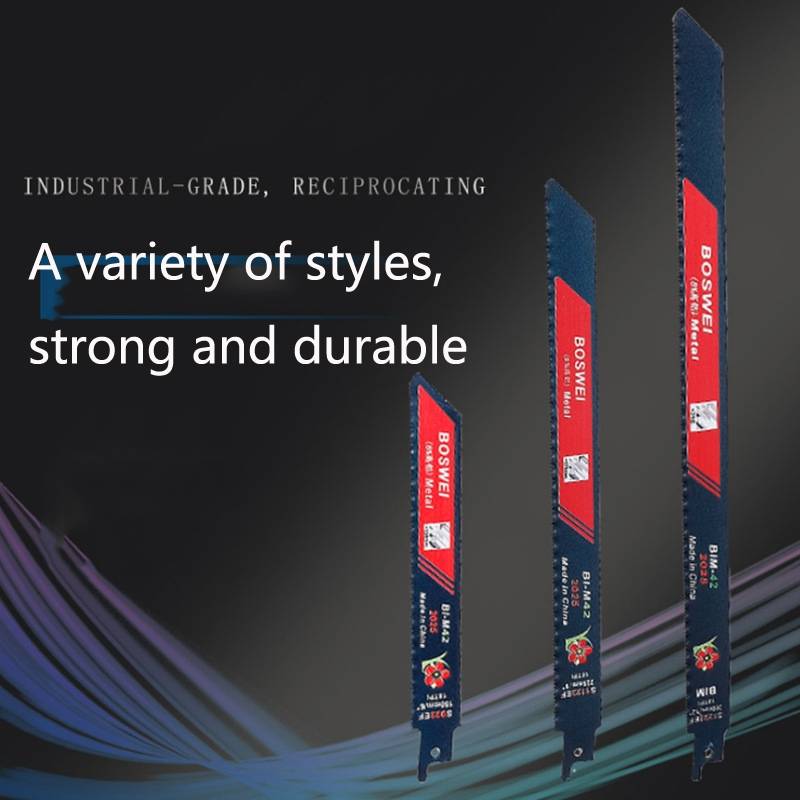 S1122EF BOSWEI Hardcore Reciprocating Saw Strip Fine Teeth Saber Saw Blade Metal Plastic Wood Bimeta
