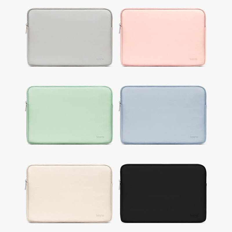 Baona BN-Q001 PU Leather Laptop Bag, Colour: Mint Green + Power Bag, Size: 16/17 inch