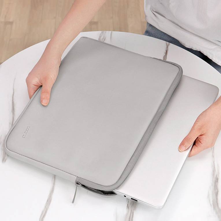 Baona BN-Q001 PU Leather Laptop Bag, Colour: Mint Green + Power Bag, Size: 16/17 inch