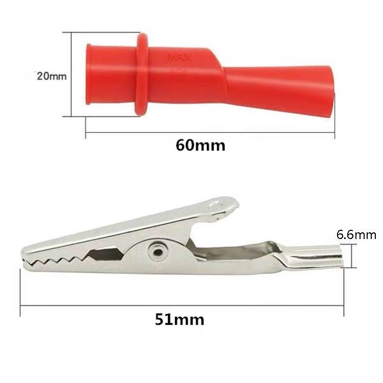 10 Pairs Multimeter Crocodile Clip Capacitor Clip Cover Pen Universal Accessories Connector Test Cli