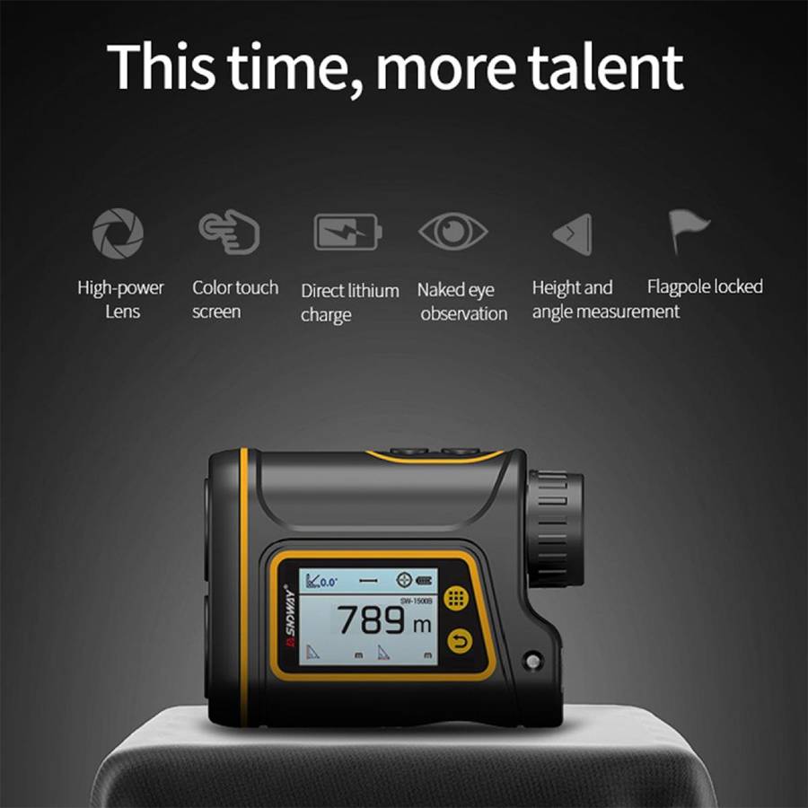 SNDWAY Rangefinder Instrument Outdoor Telescope Golf Measuring Instrument, Model: SW1000B 1000m