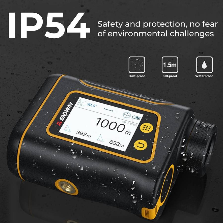 SNDWAY Rangefinder Instrument Outdoor Telescope Golf Measuring Instrument, Model: SW1000B 1000m