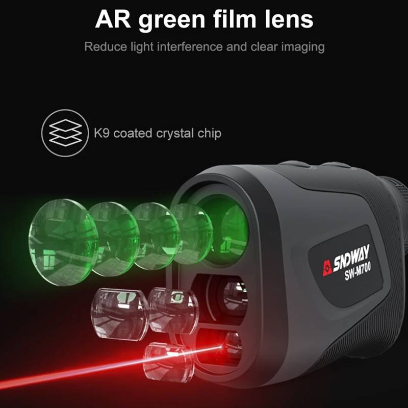SNDWAY Telescope Golf Rangefinder Handheld Outdoor Altitude Angle Rangefinder, Model: SW-M500 500m