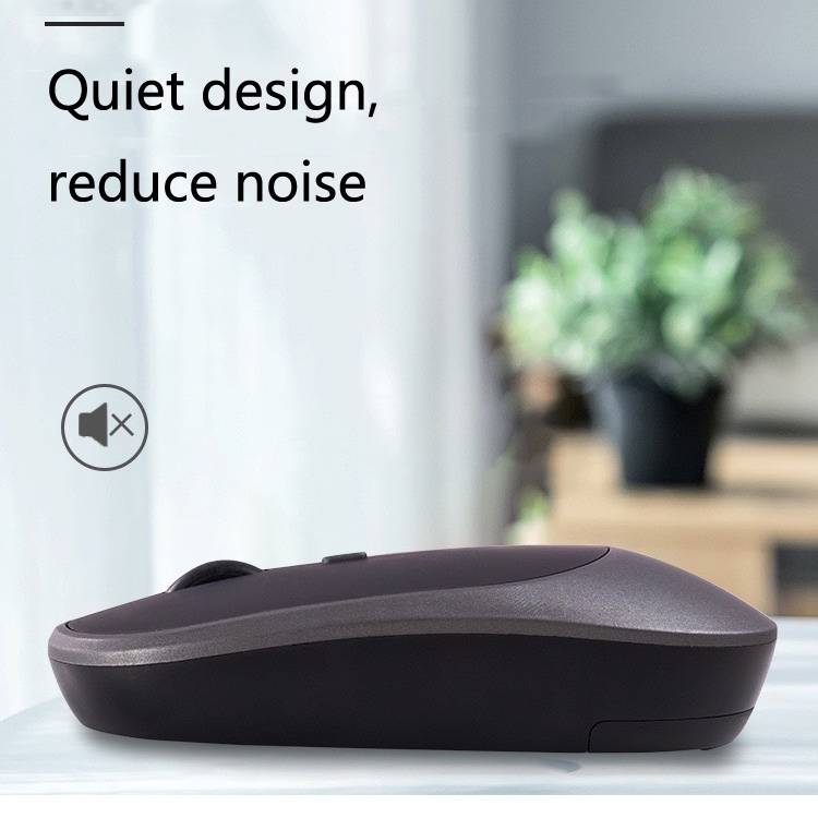 M030 4 Keys 1600DPI Laptop Office Mute Mouse, Style: Wireless (Pink)