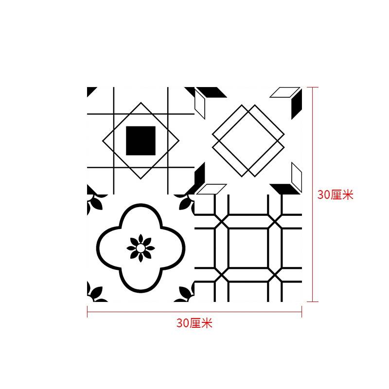 Kitchen Waterproof And Oil-Proof Background Wall Stickers Bathroom Thickened Tiles Self-Adhesive Ti