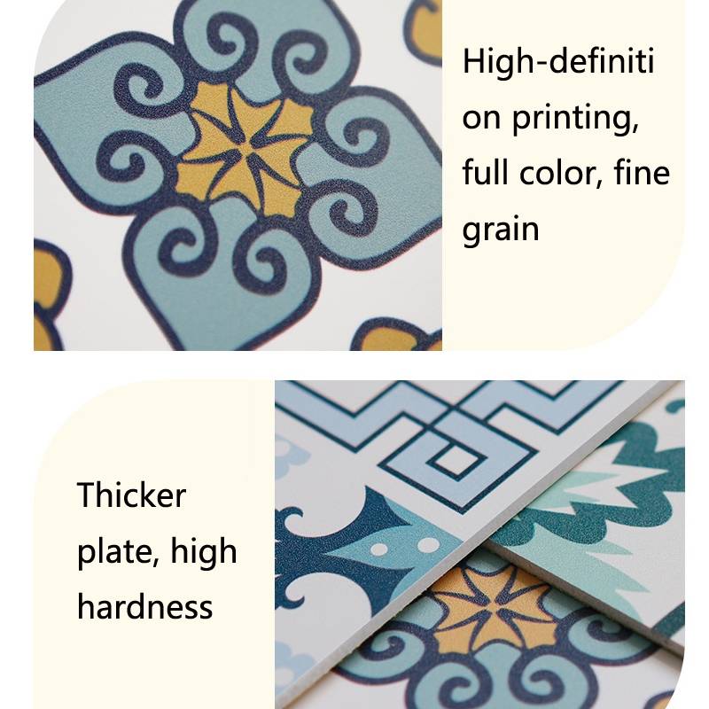 Kitchen Waterproof And Oil-Proof Background Wall Stickers Bathroom Thickened Tiles Self-Adhesive Ti