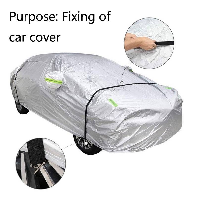 2 PCS / Set Car Jacket Windproof Belt Outer Garment Fixing Rope Anti-Strong Wind Thickening Adjusta