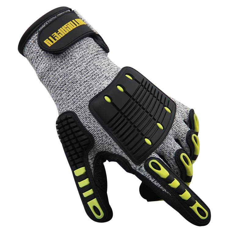 ROTOSAFETY RZT-HFZ20 Shock-Proof Anti-Smashing Anti-Cutting Anti-Collision Gloves TPR Mechanical Mai