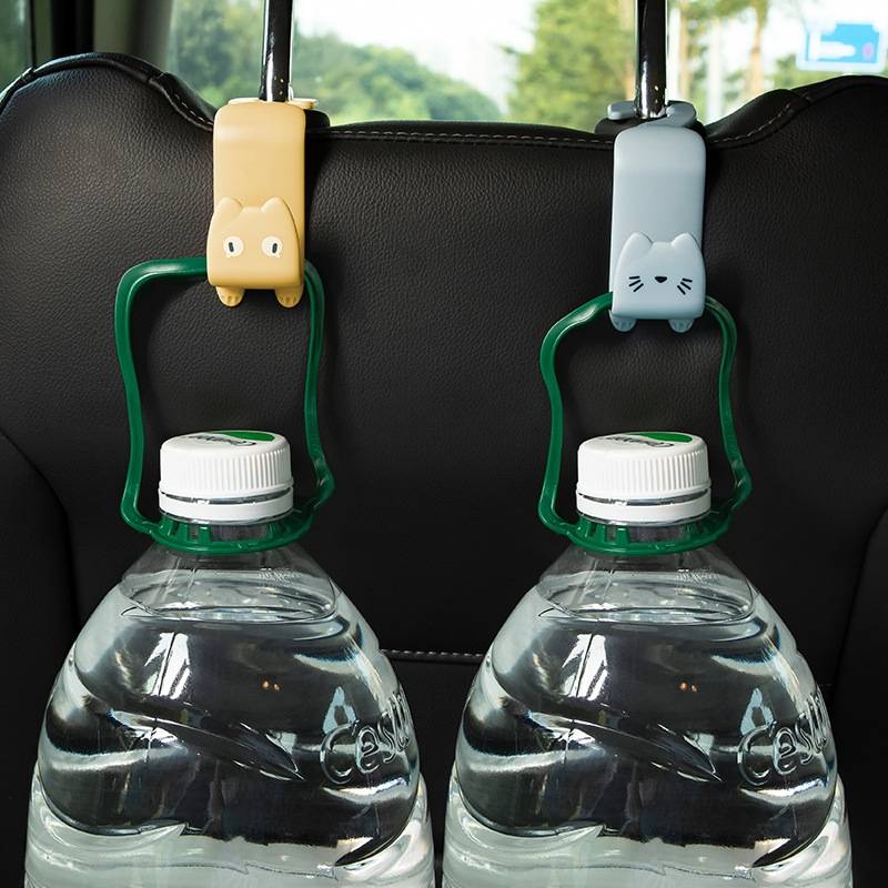 1 Set Cartoon Car Hook Seat Upholstery Hook(Light Pink)