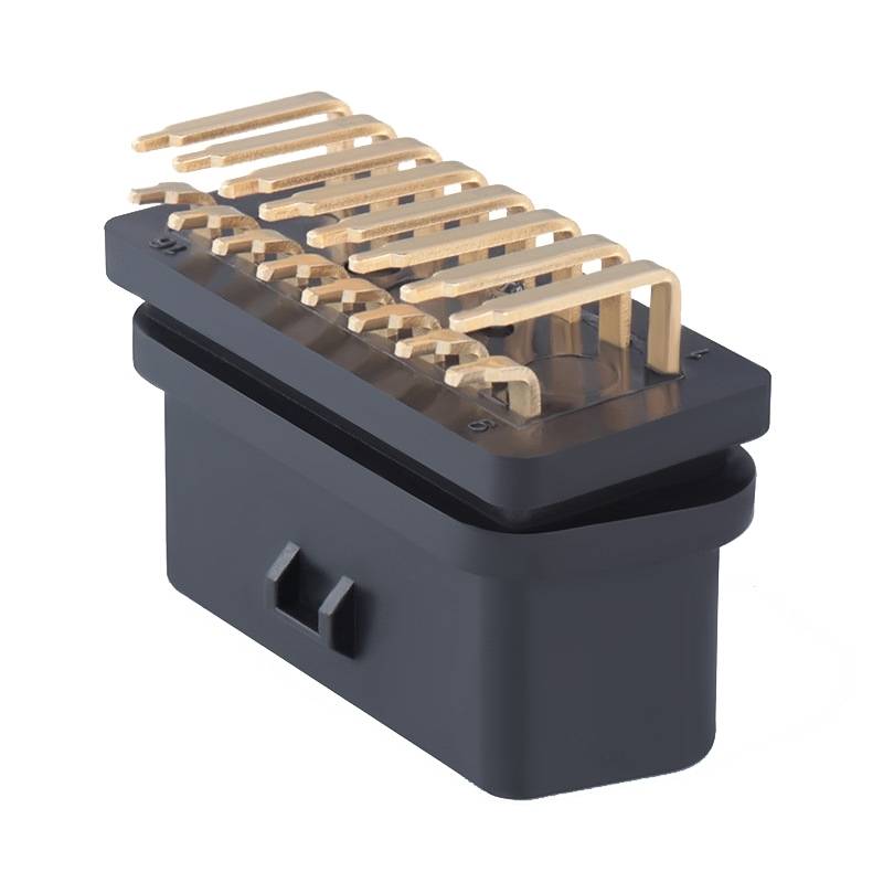 J1962f OBD2 16PIN 90 Degree Bend Female Head Connector, Gold Plated