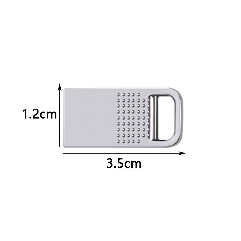 Sufk6 Car Music Metal USB Flash Drives, Capacity: 64GB(White)