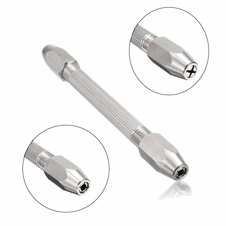 Double-ended Steel Pick + 10 Drills Aluminum Slloy Hand Drill Punch