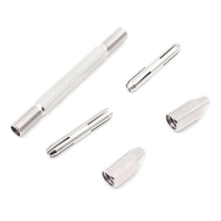 Double-ended Steel Pick + 10 Drills Aluminum Slloy Hand Drill Punch