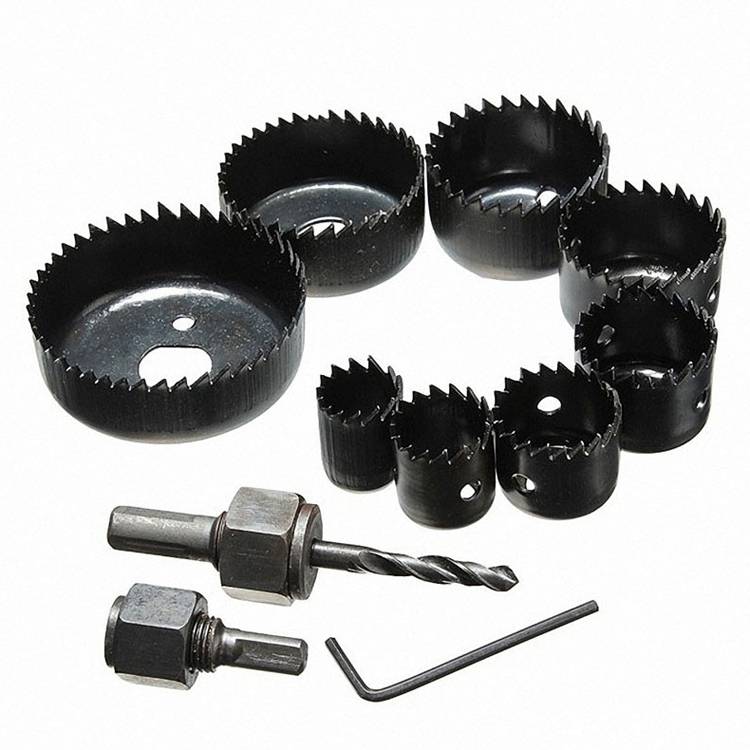 11 PCS / Set 11PCS Woodworking Hole 19-64mm Plaster Plate Ceiling Light Ceiling Eye Hole Saw