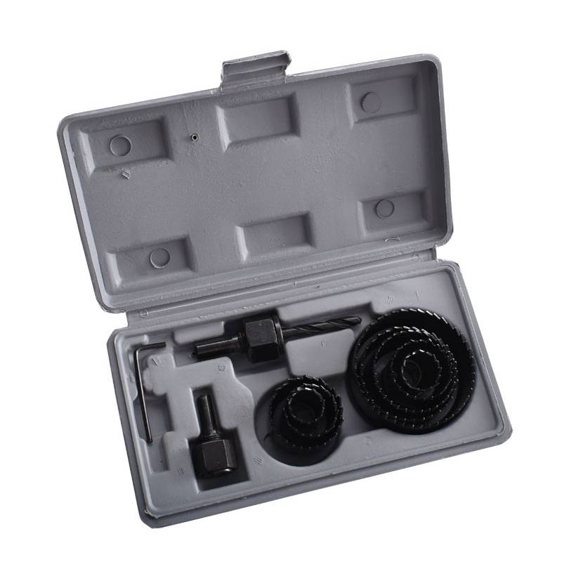 11 PCS / Set 11PCS Woodworking Hole 19-64mm Plaster Plate Ceiling Light Ceiling Eye Hole Saw