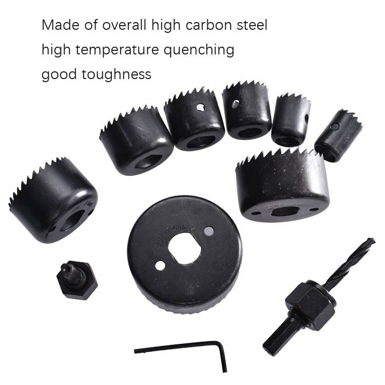 11 PCS / Set 11PCS Woodworking Hole 19-64mm Plaster Plate Ceiling Light Ceiling Eye Hole Saw