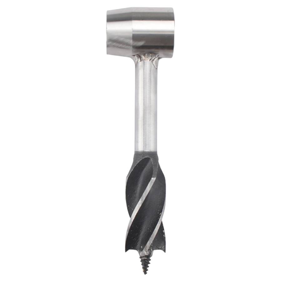 Woodworking Hand Drill Outdoor Survival Drill Hand Screw Drill With PU Leather Case (Gray)