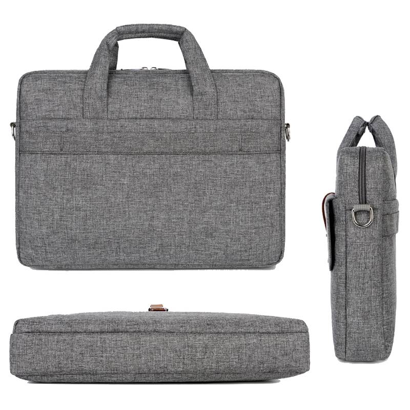 Multifunctional Wear-resistant Shoulder Handheld Laptop Bag, Size: 13 - 13.3 inch(Black)