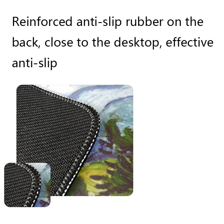 300x800x4mm Locked Am002 Large Oil Painting Desk Rubber Mouse Pad(Fisherman)