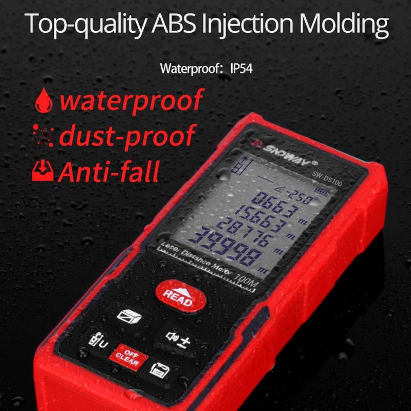 SNDWAY SW-DS100 Handheld Laser Rangefinder Infrared Laser Ruler, Distance: 100m