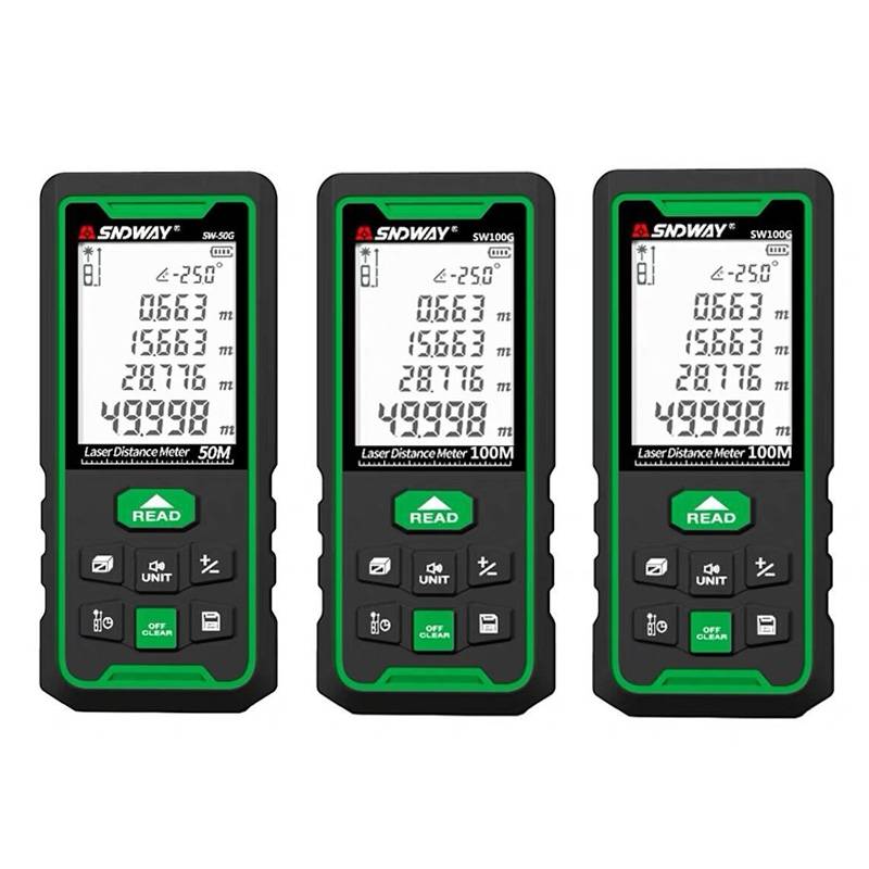SNDWAY SW100G High-precision Indoor and Outdoor Green Laser Rangefinder, Distance: 100m