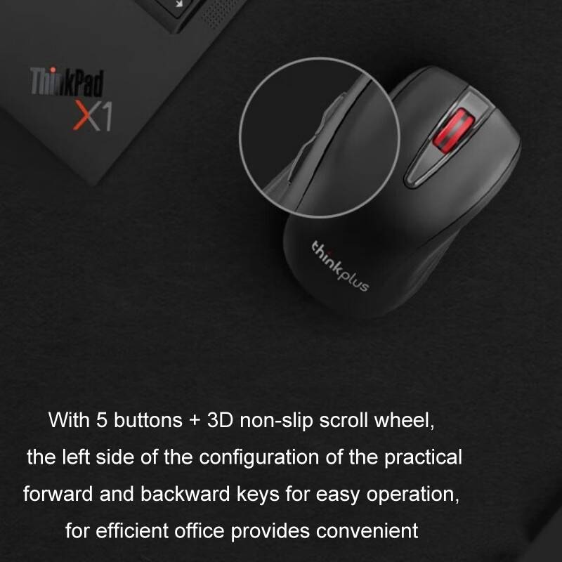 Lenovo Thinkplus High-Precision Wireless Mouse Ergonomic Design Gaming Office Mouse(WL200PRO)