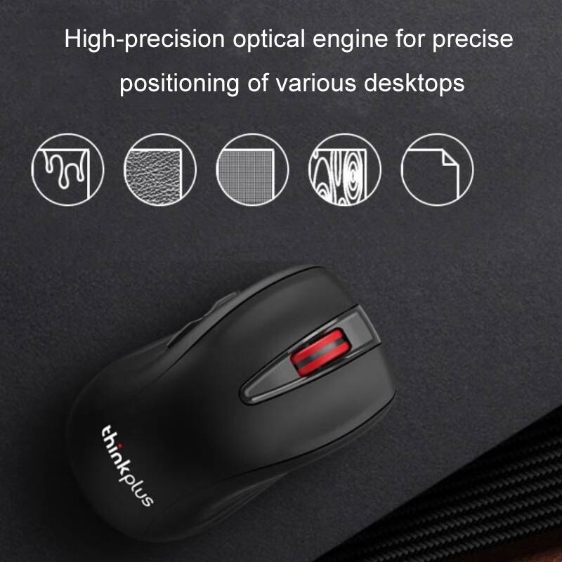 Lenovo Thinkplus High-Precision Wireless Mouse Ergonomic Design Gaming Office Mouse(WL200PRO)