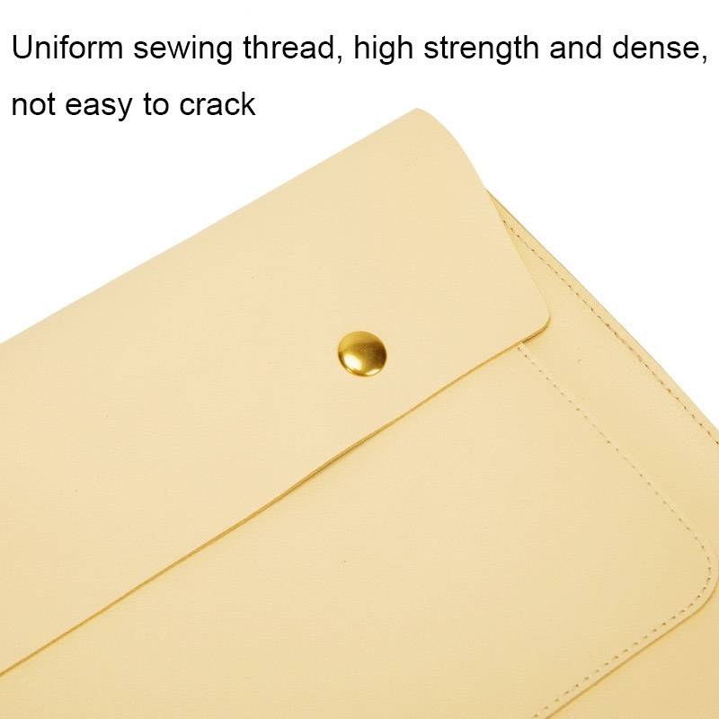 S178 3 In 1 Leather Waterproof Laptop Liner Bag, Size: 15 inches(Avocado Green)