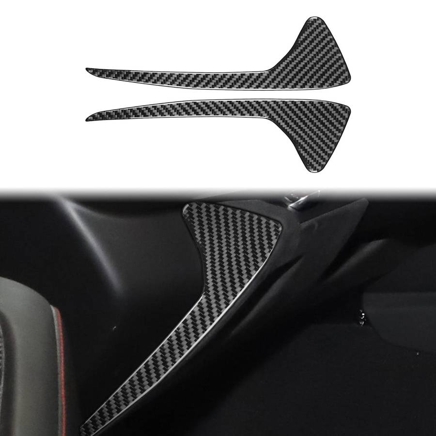 For Chevrolet Corvette C8 2pcs /Set Front Groove Side Decoration Sticker(Black)